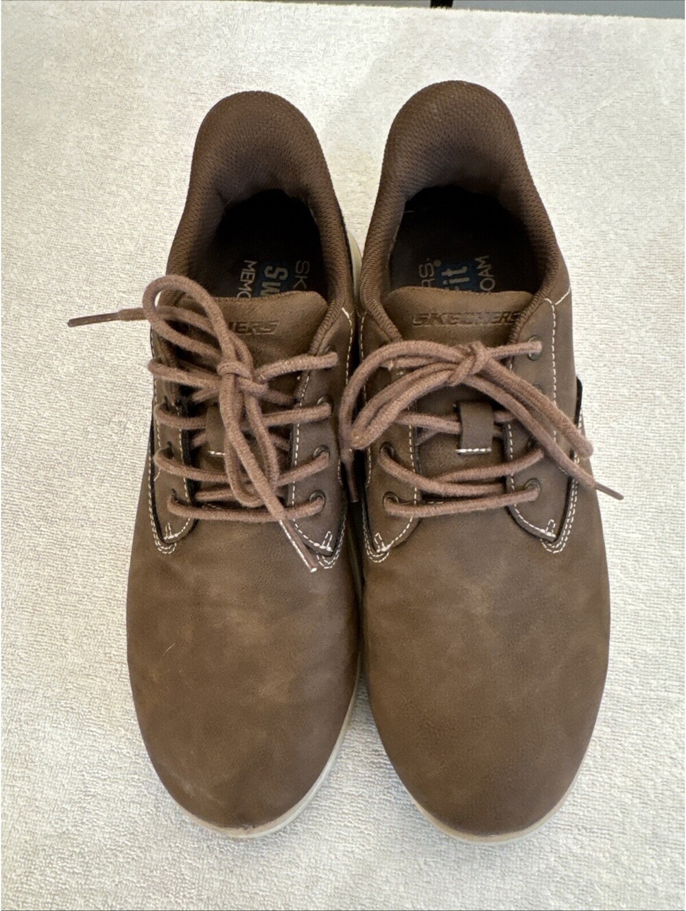 Skechers Swift Fit Hands Free Mens 8.5 Brown New Slip-on Sneakers